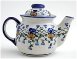 Pansy Teapot with Mug